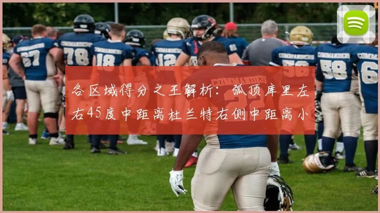 各区域得分之王解析：弧顶库里左右45度中距离杜兰特右侧中距离小卡的精彩表现