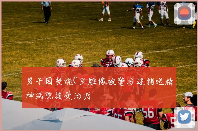 男子因焚烧C罗雕像被警方逮捕送精神病院接受治疗
